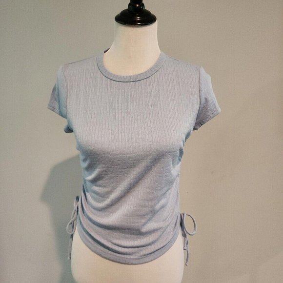 Gypsies & Moondust Juniors' Ruched Sides Blue Size Medium - Picture 1 of 7